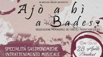 SABATO 28 APRILE 2018 - AJO’ A BI’ A BADESI