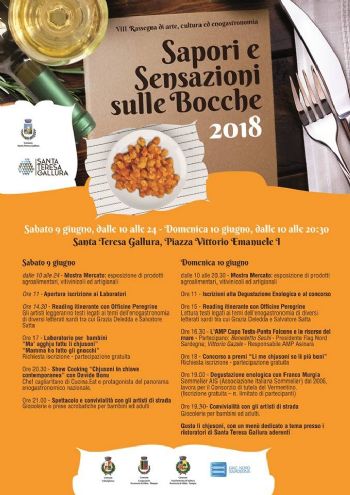 Sapori e Sensazioni – 9 e 10 giugno 2018