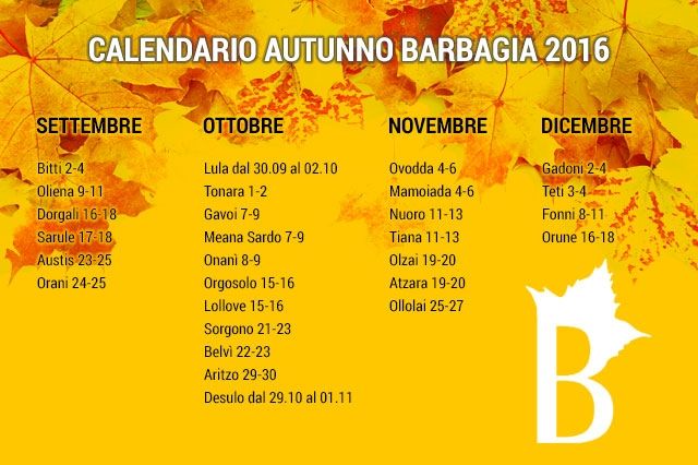 Autunno in Barbagia 2016 - Cortes Apertas SardegnaAutunno in Barbagia 2016 - Cortes Apertas Sardegna