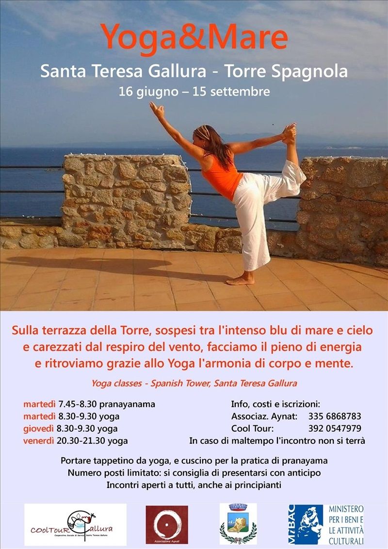 yoga sulla torre a santa teresa gallura